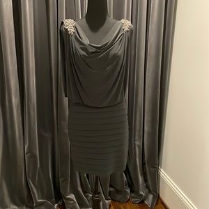 Caché Grey Mini Dress with sexy back